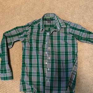 Green button down